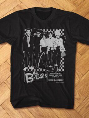 The B-52s Rock Lobster Graphic Tee Y2K Retro Pop Shirt